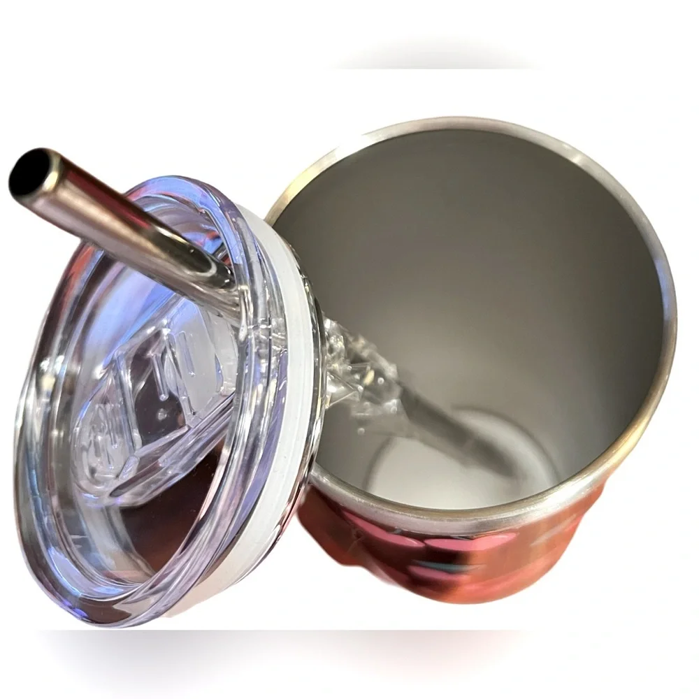 Juicy Couture  NWT Juicy Cherry Heart Tumbler  & Juicy Gold Rhinestone Earrings - Picture 5 of 10